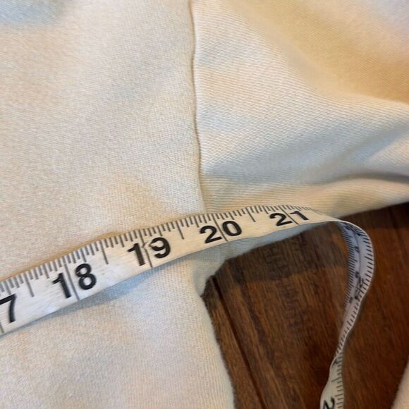 Peyton Valley crop ivory pullover sweatshirt m - Picture 6 of 9